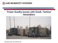Power Quality Issues with Small, Tactical Generators PowerPoint PPT Presentation