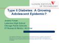 Type II Diabetes: A Growing Adolescent Epidemic PowerPoint PPT Presentation
