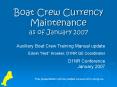 Boat Crew Currency Maintenance as of January 2007 PowerPoint PPT Presentation