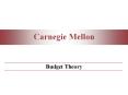 Budget Theory PowerPoint PPT Presentation