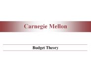 Budget Theory