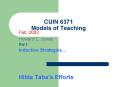 CUIN 6371 Models of Teaching PowerPoint PPT Presentation