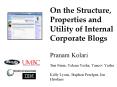 On the Structure, Properties and Utility of Internal Corporate Blogs Pranam Kolari Tim Finin, Yelena PowerPoint PPT Presentation