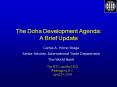 The Doha Development Agenda: A Brief Update PowerPoint PPT Presentation
