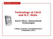 Technology at CALS and N.C. State