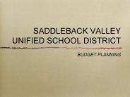 SADDLEBACK VALLEY UNIFIED SCHOOL DISTRICT