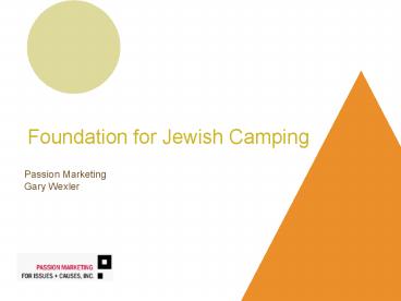 Foundation for Jewish Camping