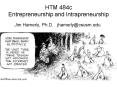 HTM 484c Entrepreneurship and Intrapreneurship PowerPoint PPT Presentation