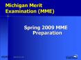 Michigan Merit Examination MME PowerPoint PPT Presentation