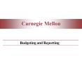 Budgeting and Reporting PowerPoint PPT Presentation