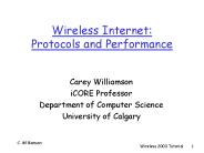 Wireless Internet: Protocols and Performance