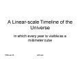 A Linearscale Timeline of the Universe PowerPoint PPT Presentation
