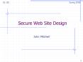 Secure Web Site Design PowerPoint PPT Presentation