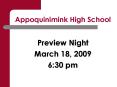 Appoquinimink High School PowerPoint PPT Presentation