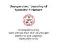 Unsupervised Learning of Syntactic Structure PowerPoint PPT Presentation