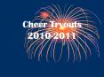 Cheer Tryouts 20102011 PowerPoint PPT Presentation