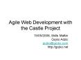 Agile Web Development with the Castle Project PowerPoint PPT Presentation