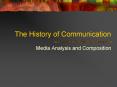 The History of Communication PowerPoint PPT Presentation