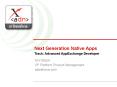 Next Generation Native Apps PowerPoint PPT Presentation