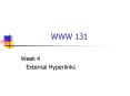 WWW 131 PowerPoint PPT Presentation