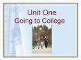 Unit One PowerPoint PPT Presentation