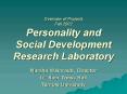 Overview of Projects Fall 2002 Personality and Social Development Research Laboratory PowerPoint PPT Presentation
