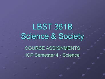 LBST 361B Science