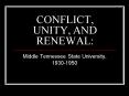 CONFLICT, UNITY, AND RENEWAL: PowerPoint PPT Presentation