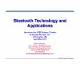 Bluetooth Technology and Applications PowerPoint PPT Presentation