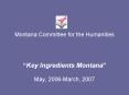 Montana Committee for the Humanities PowerPoint PPT Presentation
