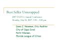 Best Seller Unwrapped 2007 FGFOA Annual Conference Monday, May 21, 2007, 3:30 5:00 pm PowerPoint PPT Presentation