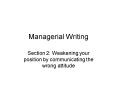 Managerial Writing PowerPoint PPT Presentation