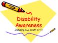 Disability Awareness PowerPoint PPT Presentation