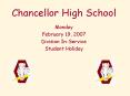 Chancellor High School PowerPoint PPT Presentation