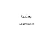 Reading: