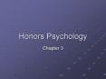 Honors Psychology PowerPoint PPT Presentation