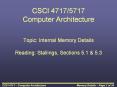 CSCI 4717/5717 Computer Architecture PowerPoint PPT Presentation