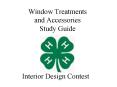 Window Treatments and Accessories Study Guide PowerPoint PPT Presentation