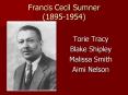 Francis Cecil Sumner 18951954 PowerPoint PPT Presentation