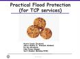 Practical Flood Protection for TCP services PowerPoint PPT Presentation