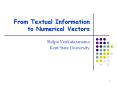From Textual Information to Numerical Vectors PowerPoint PPT Presentation