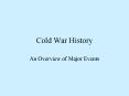 Cold War History PowerPoint PPT Presentation