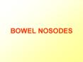 BOWEL NOSODES PowerPoint PPT Presentation
