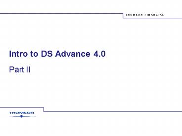 Intro to DS Advance 4.0