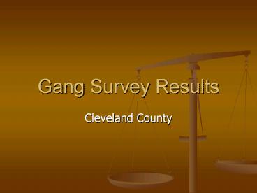 Gang Survey Results