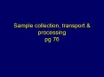Sample collection, transport PowerPoint PPT Presentation