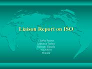 Liaison Report on ISO