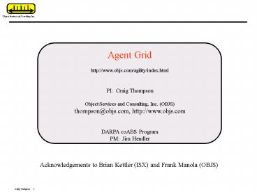 Agent Grid