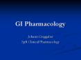 GI Pharmacology PowerPoint PPT Presentation
