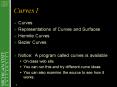 Curves I PowerPoint PPT Presentation
